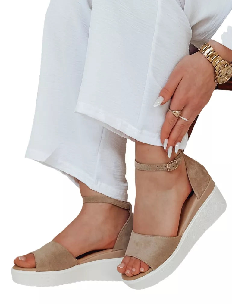 Women's brown sandals Lumisun