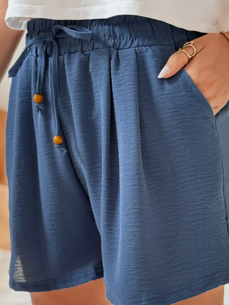 Women's blue shorts Summer