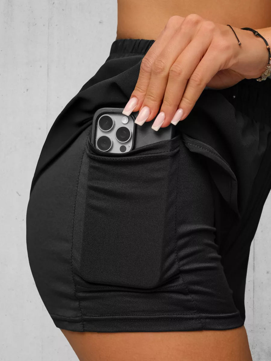 Women's black sports shorts Boni