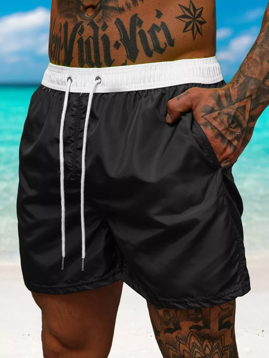 Men's shorts black/white Renald