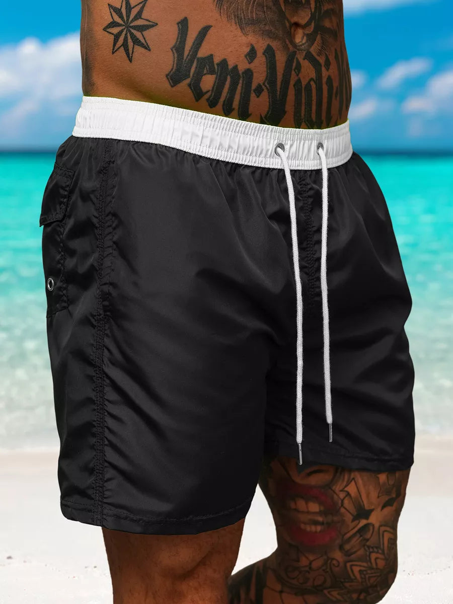 Men's shorts black/white Renald