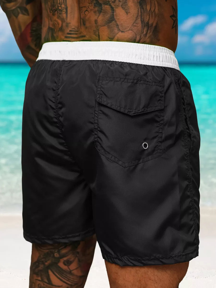 Men's shorts black/white Renald