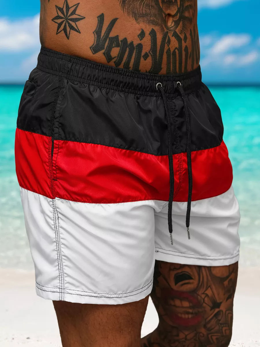 Swim shorts black/white Revel