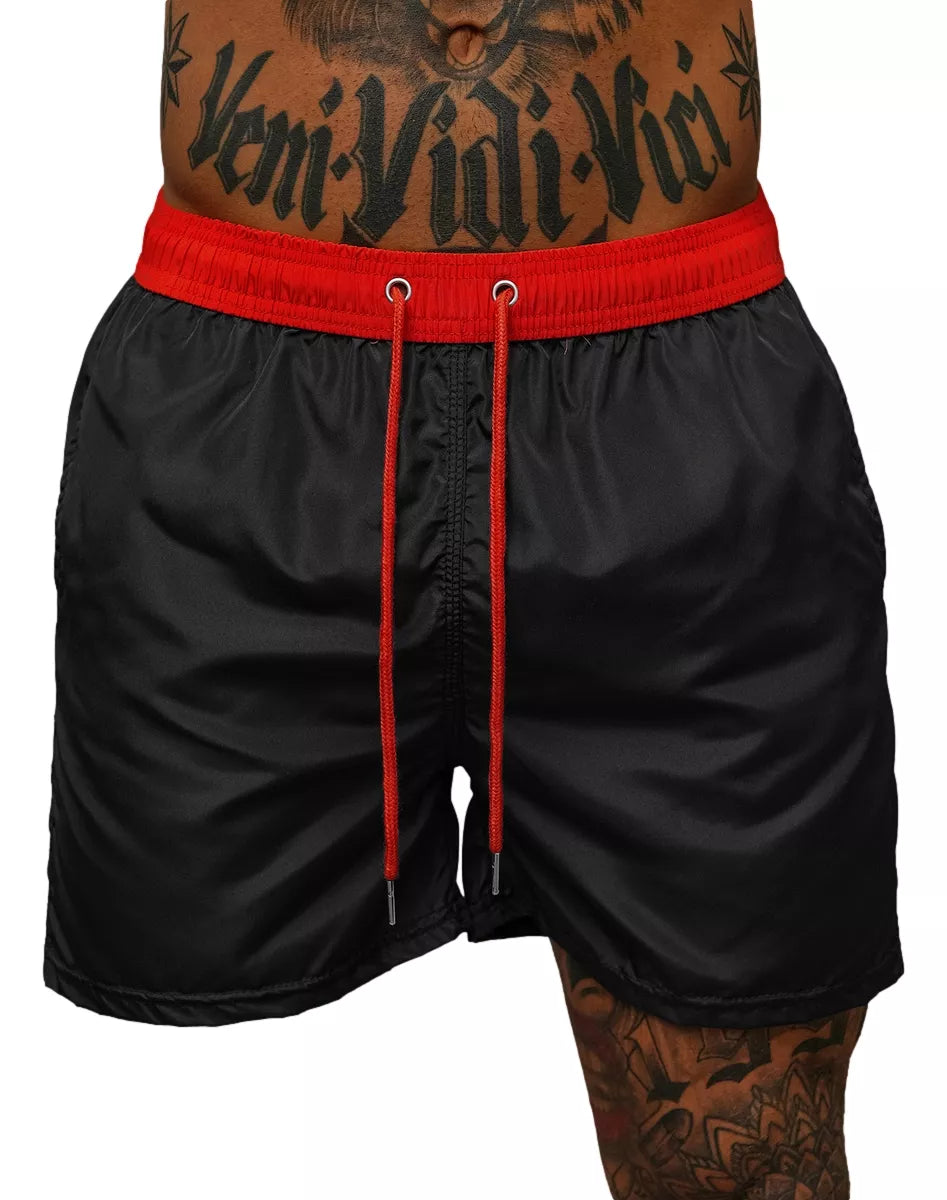Men's shorts black/red Renald
