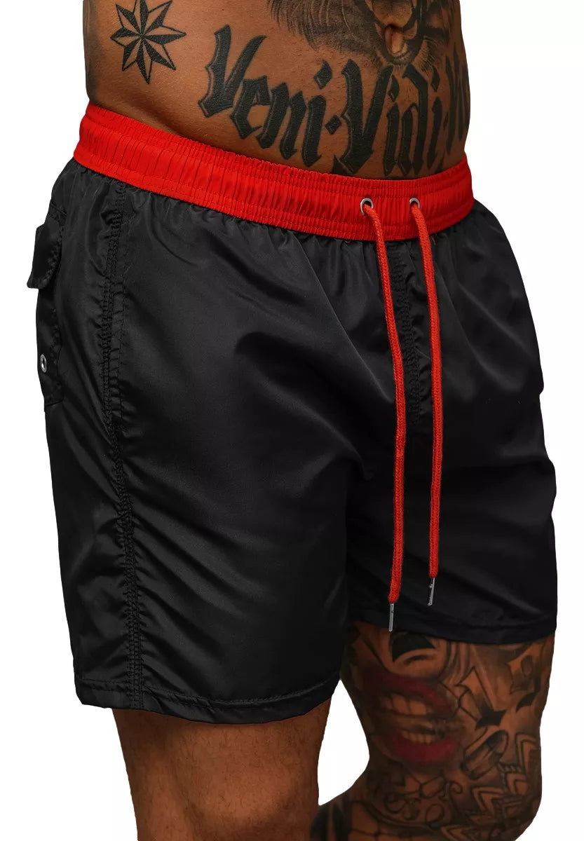 Men's shorts black/red Renald
