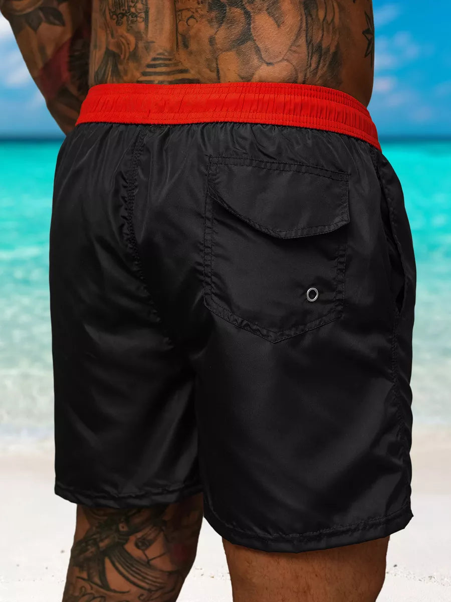 Men's shorts black/red Renald