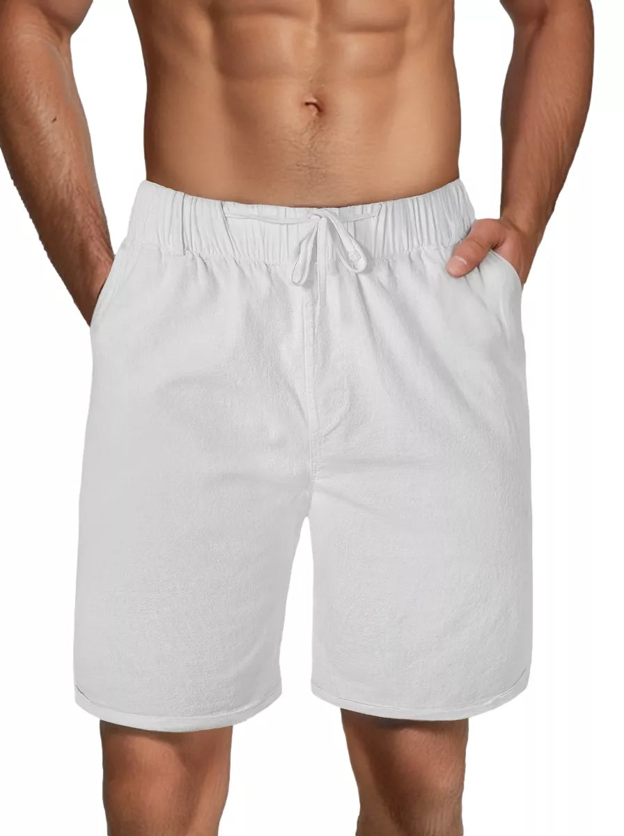 Men's white shorts Akel