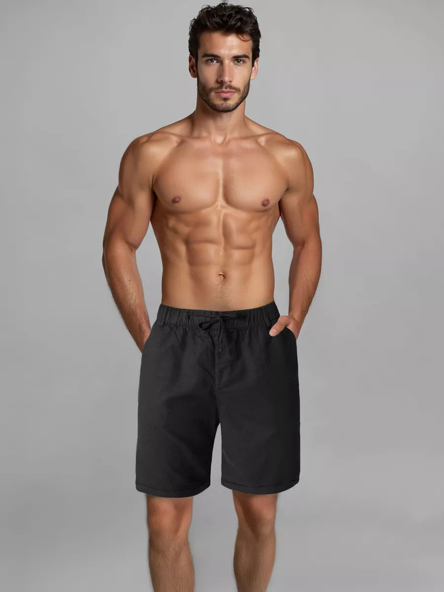 Men's black shorts Akel