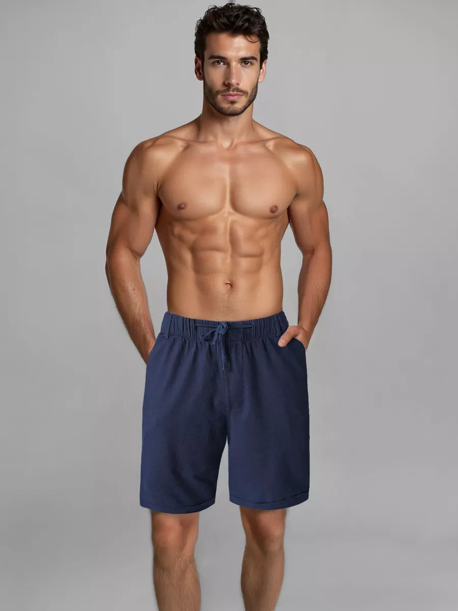 Men's dark blue shorts Akel