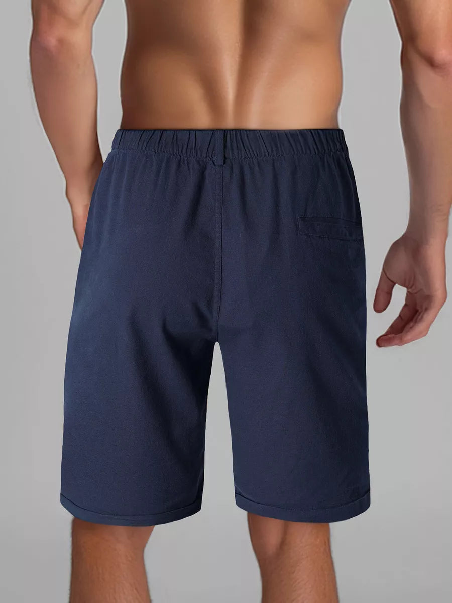 Men's dark blue shorts Akel