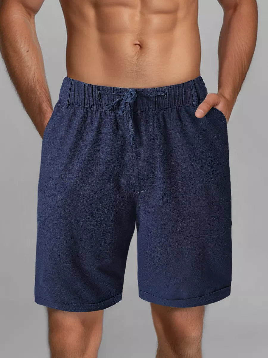 Men's dark blue shorts Akel