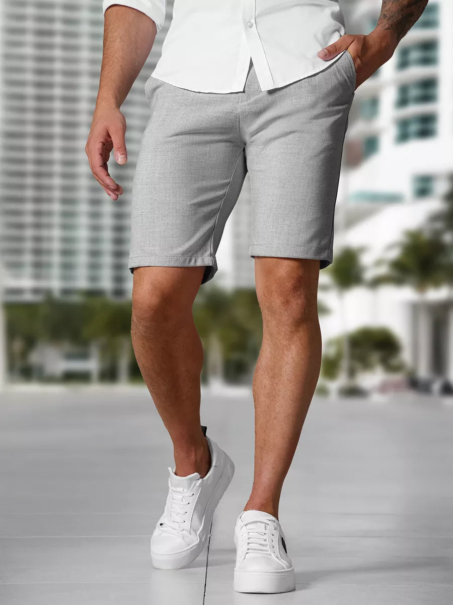 Men's light gray shorts Remo
