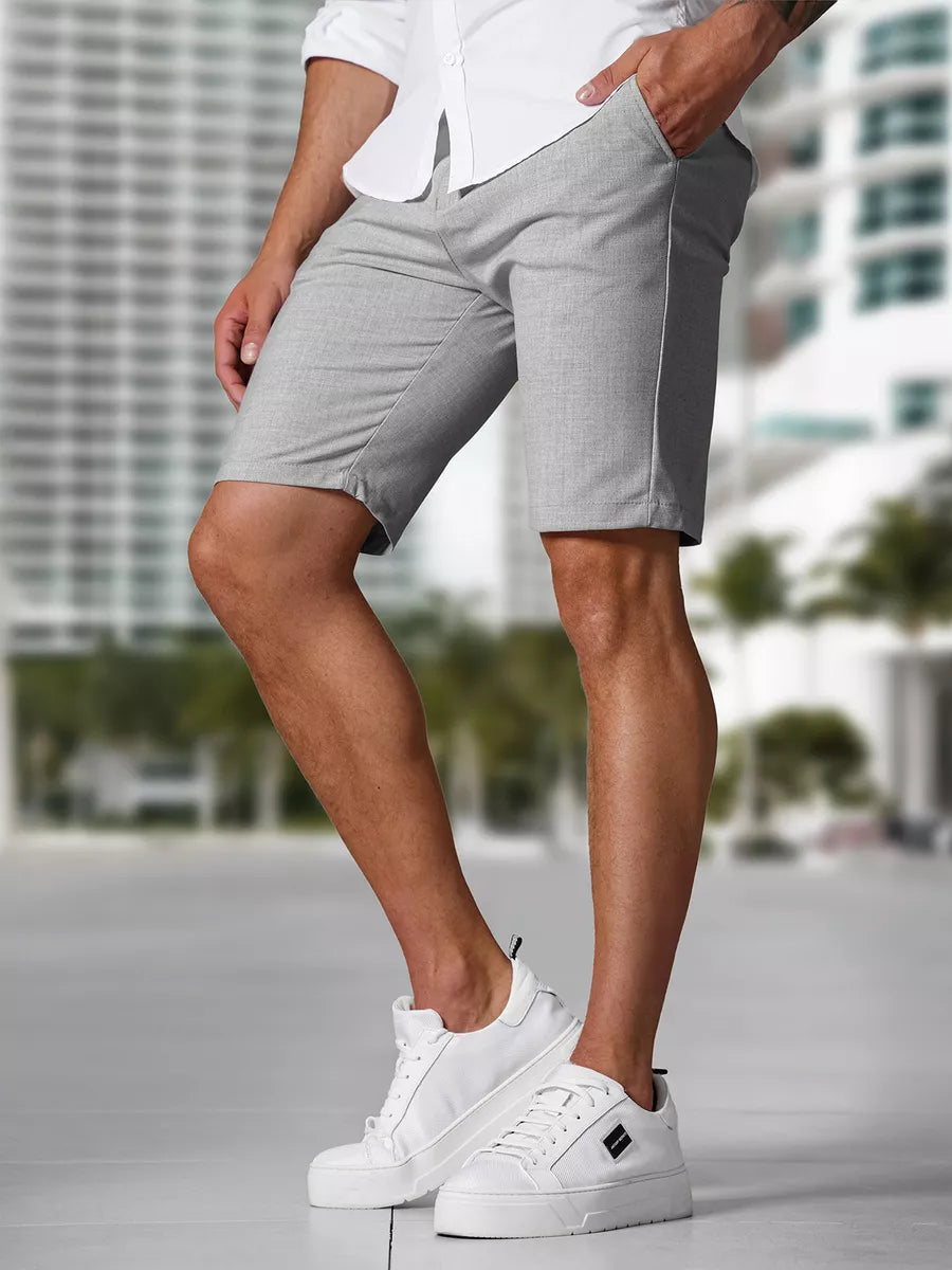 Men's light gray shorts Remo