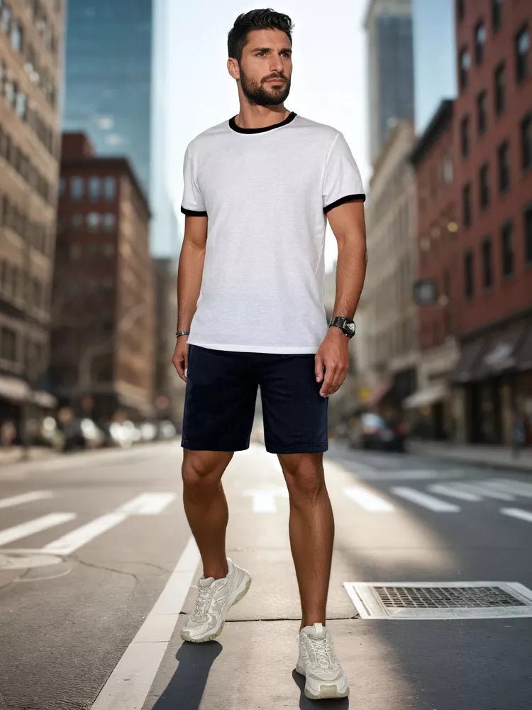 Men's dark blue shorts Beret