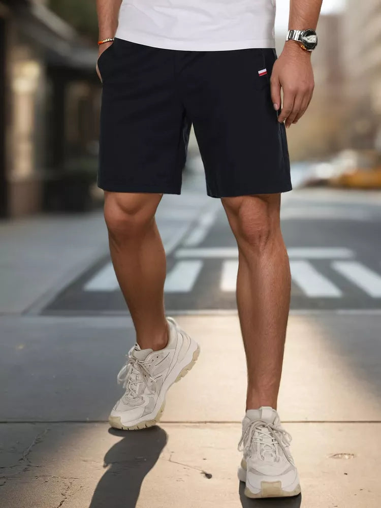 Men's dark blue shorts Light
