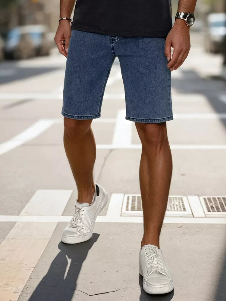 Men's blue denim shorts Jack