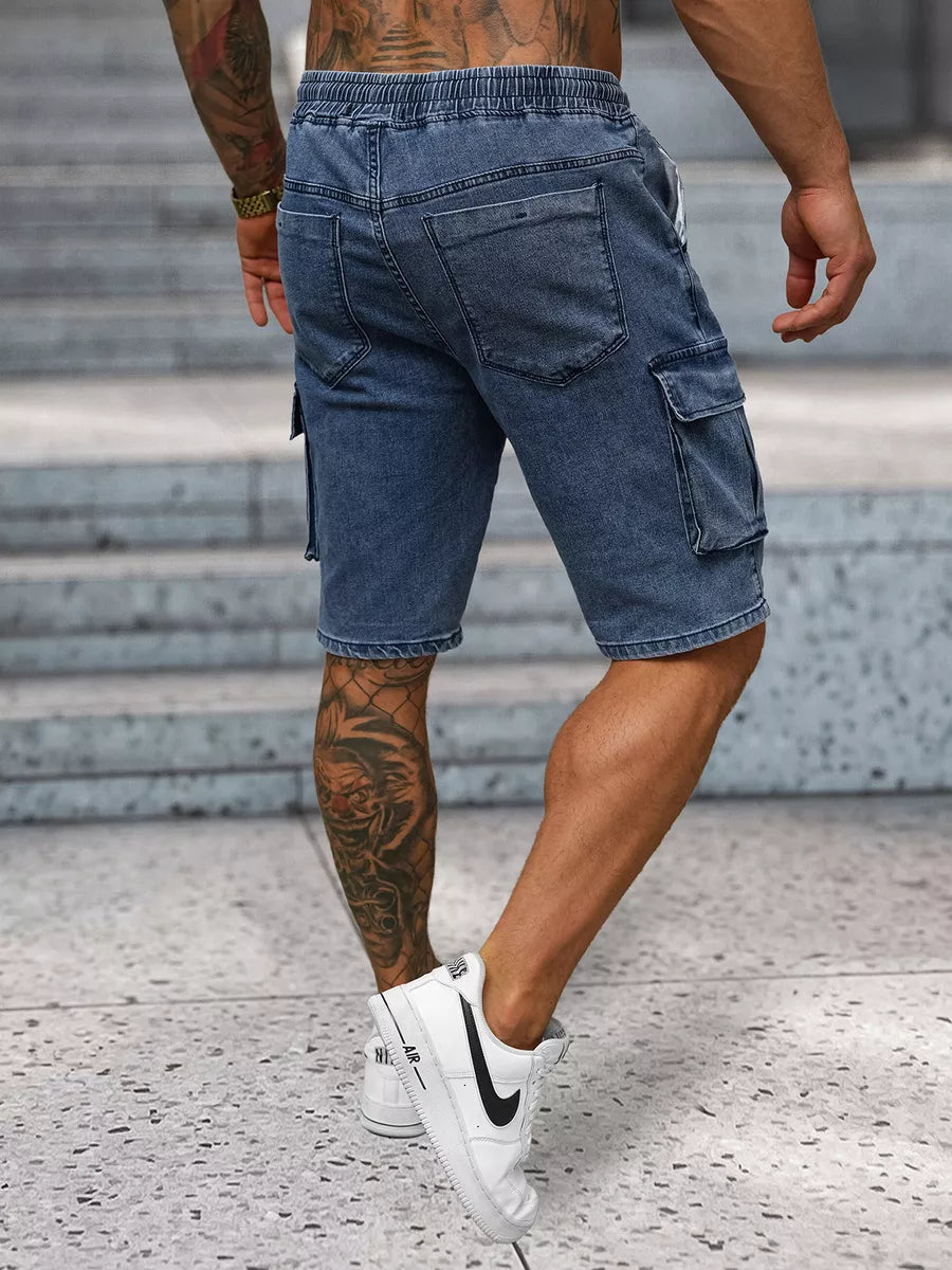 Men's dark blue denim shorts Walker