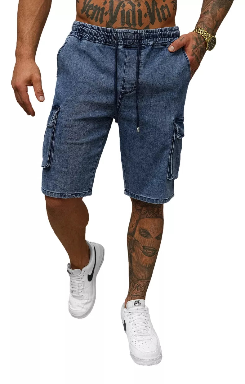 Men's dark blue denim shorts Walker