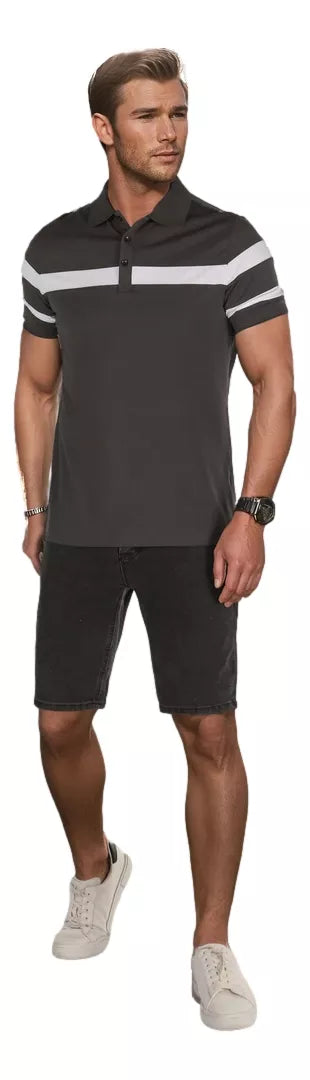 Men's black denim shorts Jack