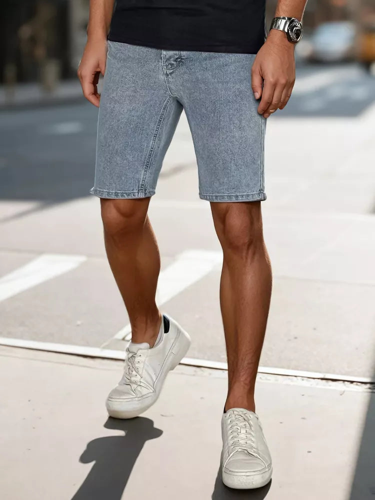 Men's light blue denim shorts Jack