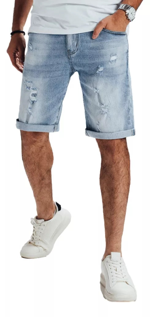 Men's blue denim shorts Jener