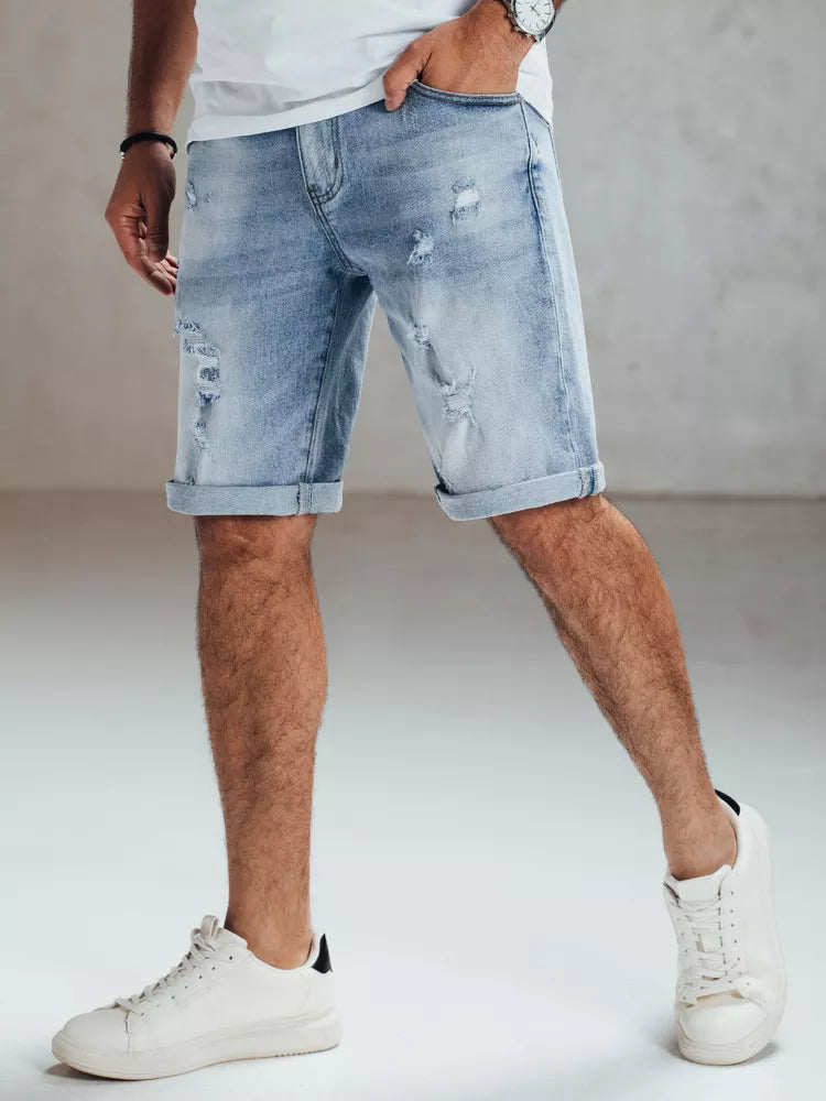 Men's blue denim shorts Jener