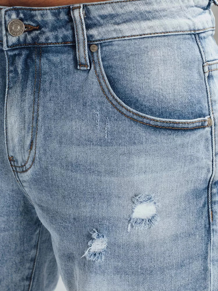 Men's blue denim shorts Jener