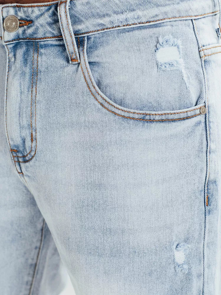 Men's blue denim shorts Unmi