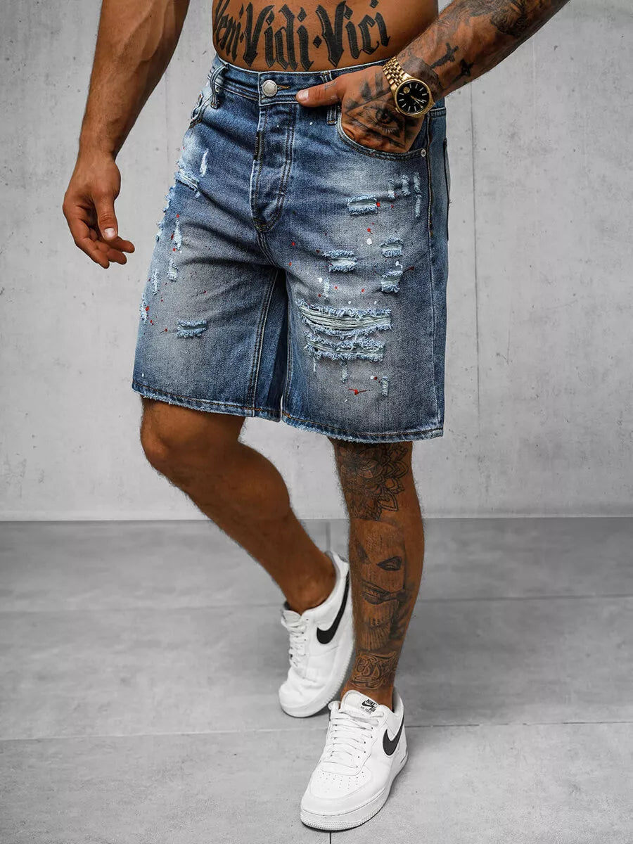 Men's blue denim shorts Aldan
