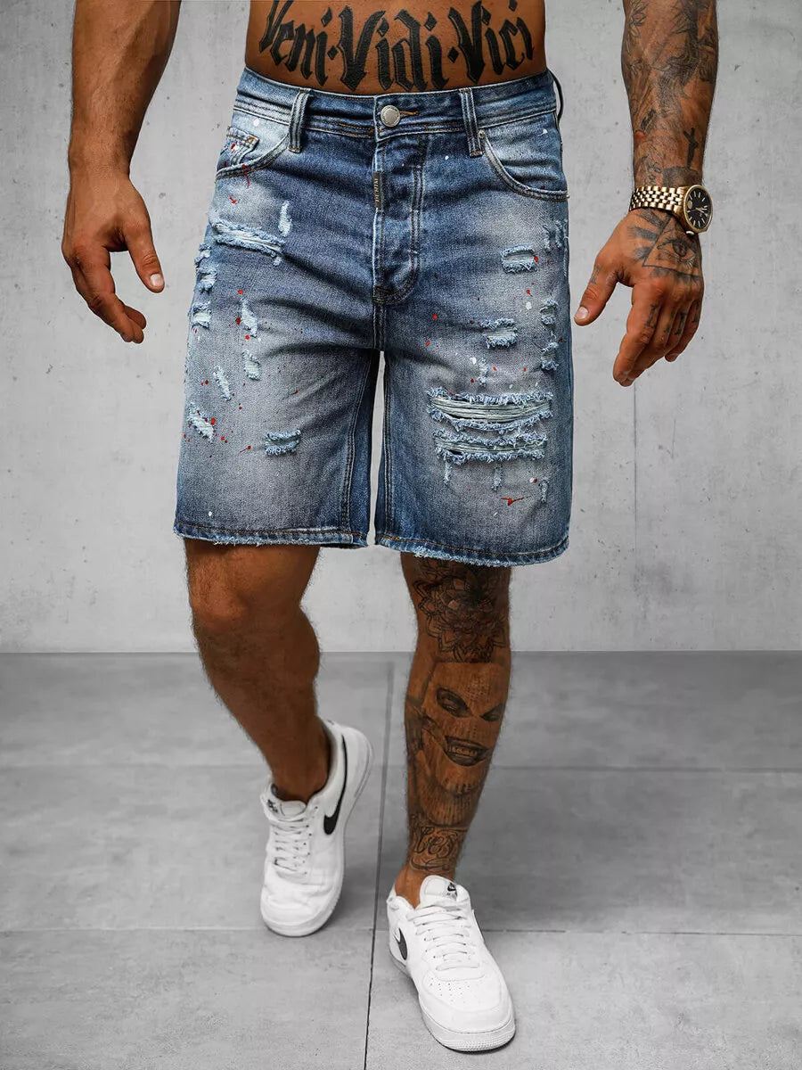 Men's blue denim shorts Aldan