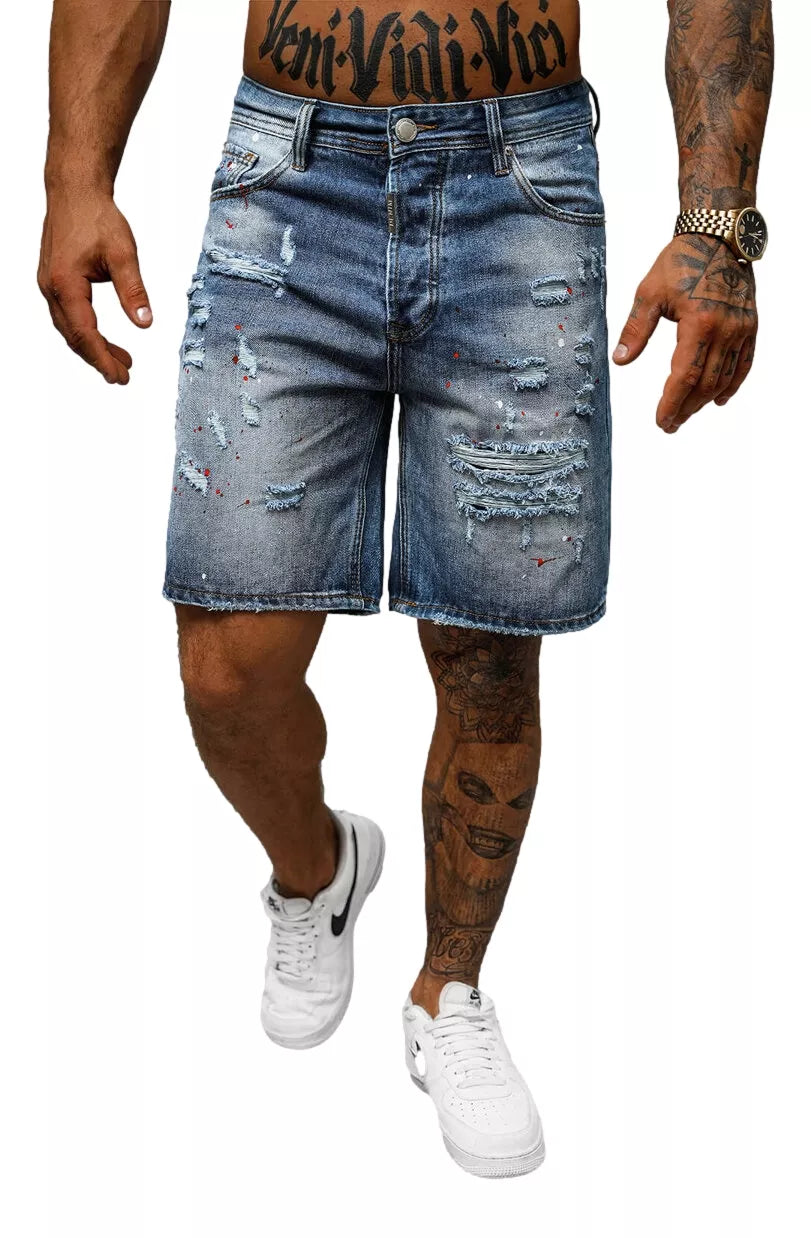 Men's blue denim shorts Aldan