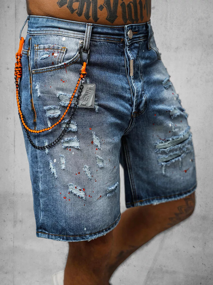 Men's blue denim shorts Aldan