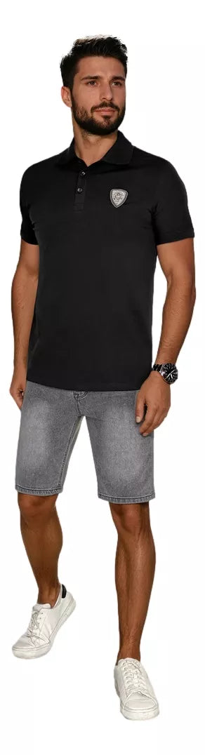 Men's grey denim shorts Jack