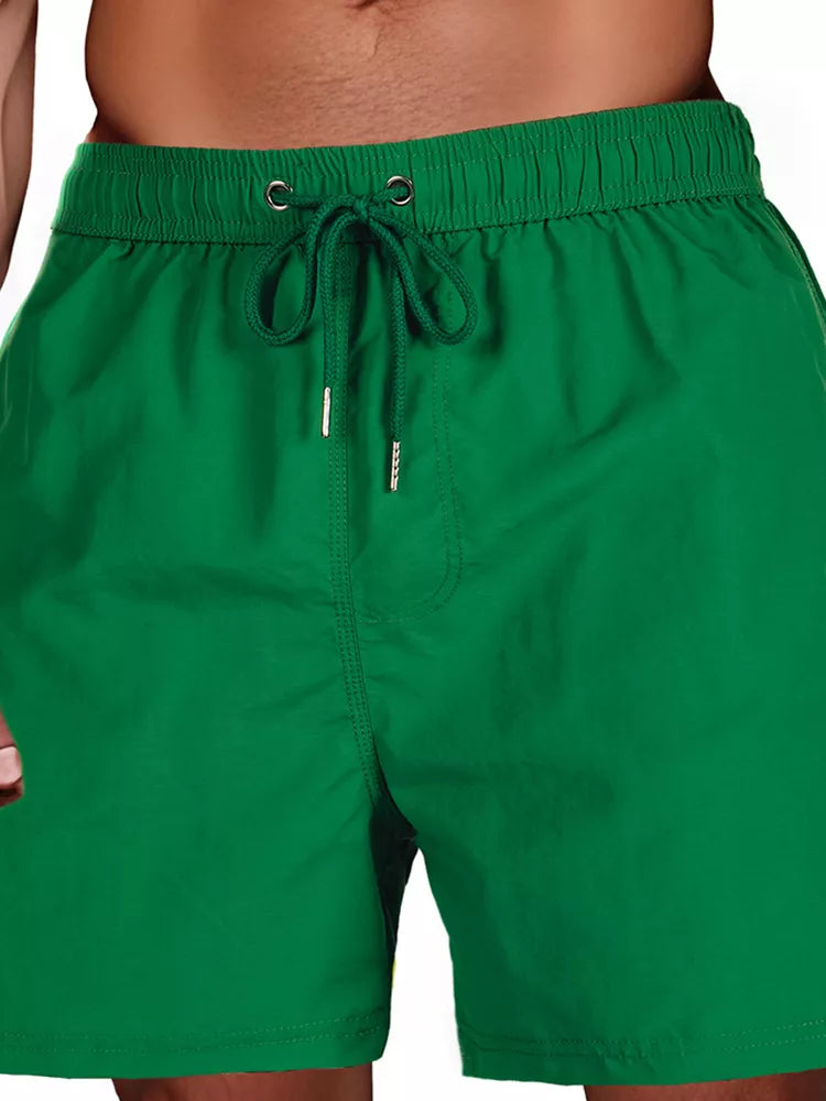 Men's dark green swimming shorts Flesy