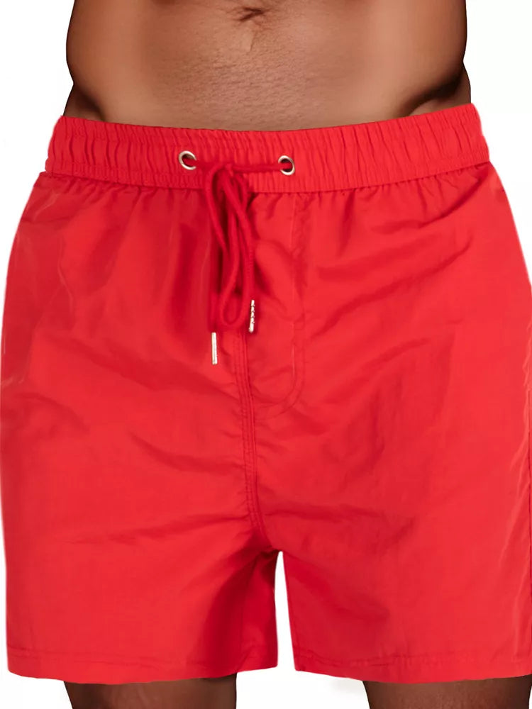 Men's red swimming shorts Flesy