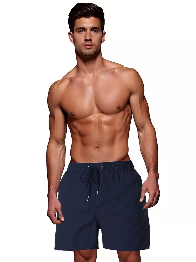 Men's navy blue swimming shorts Flesy