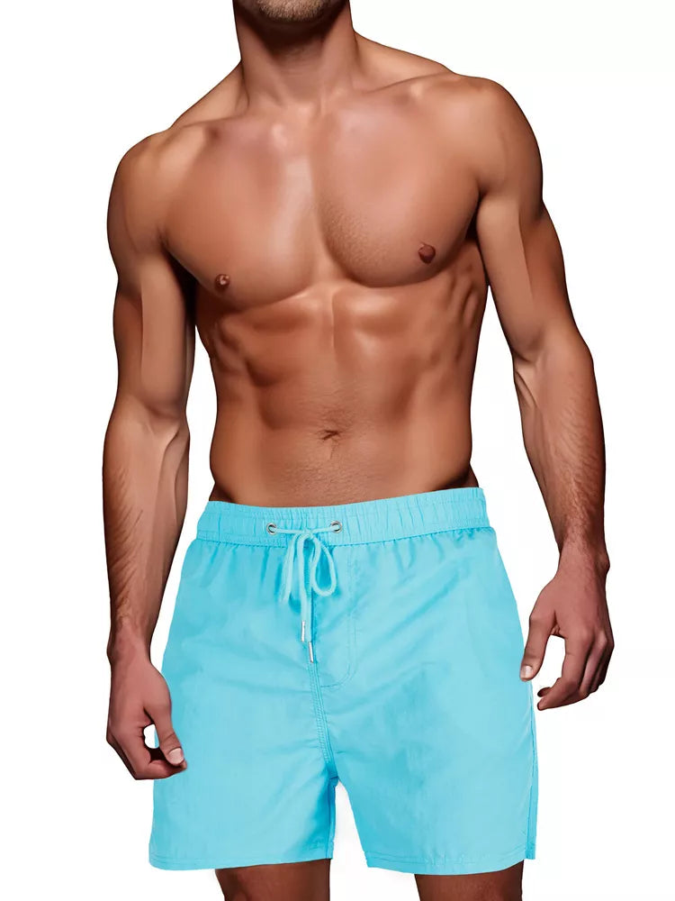 Men's light blue swimming shorts Flesy