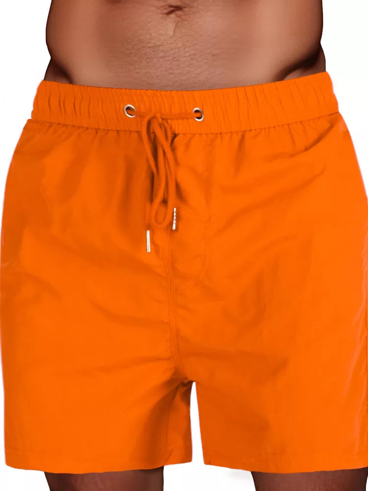 Men's orange swimming shorts Flesy