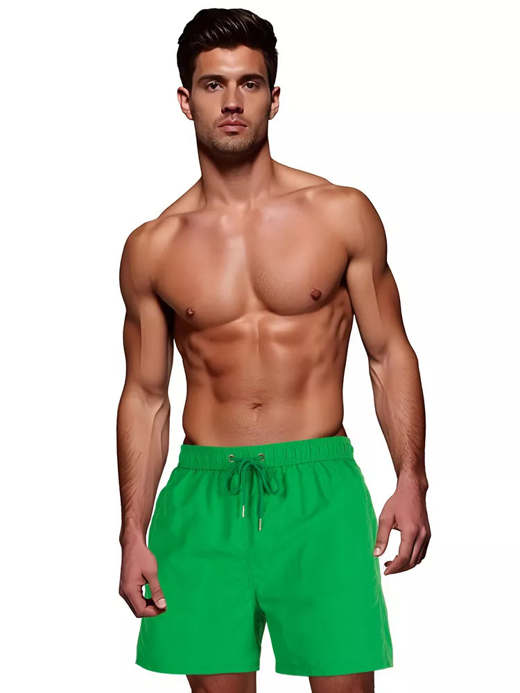 Men's green swimming shorts Flesy