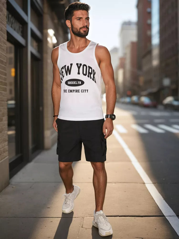 Men's black shorts Stone