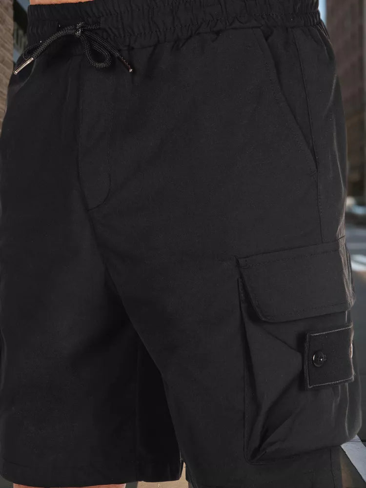 Men's black shorts Stone