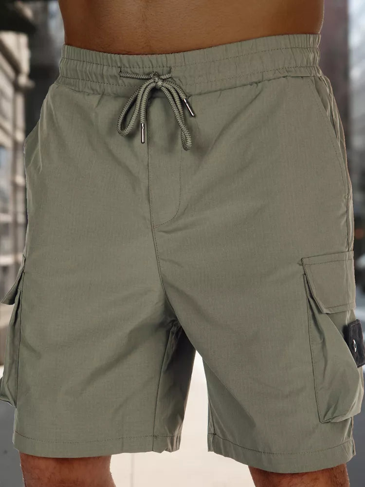Men's green shorts Stone
