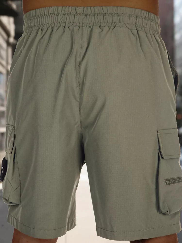 Men's green shorts Stone