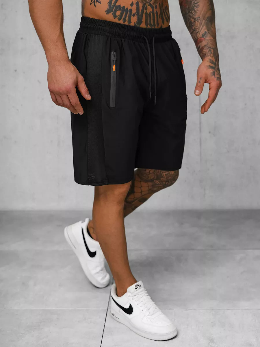 Men's black sports shorts Angus