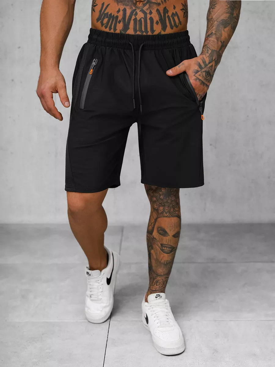 Men's black sports shorts Angus