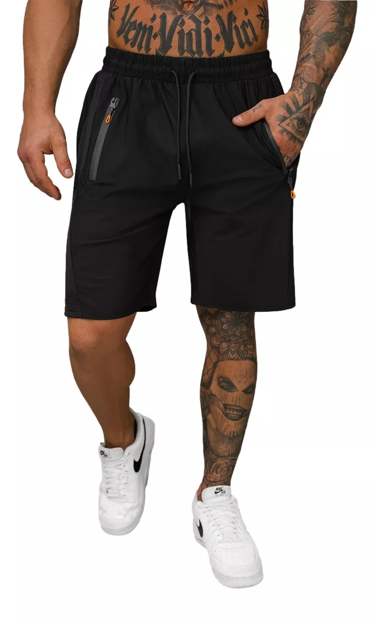 Men's black sports shorts Angus