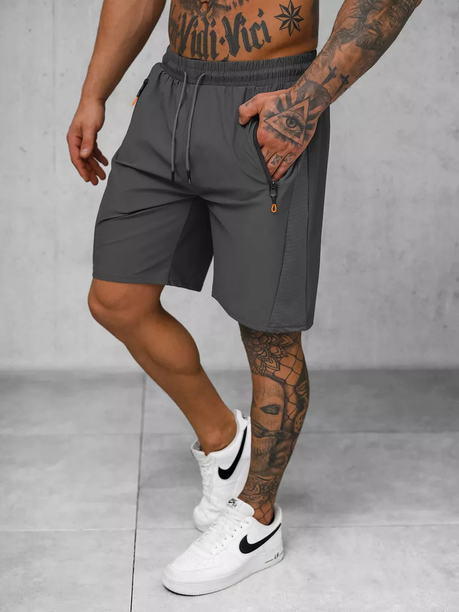 Men's grey sports shorts Angus