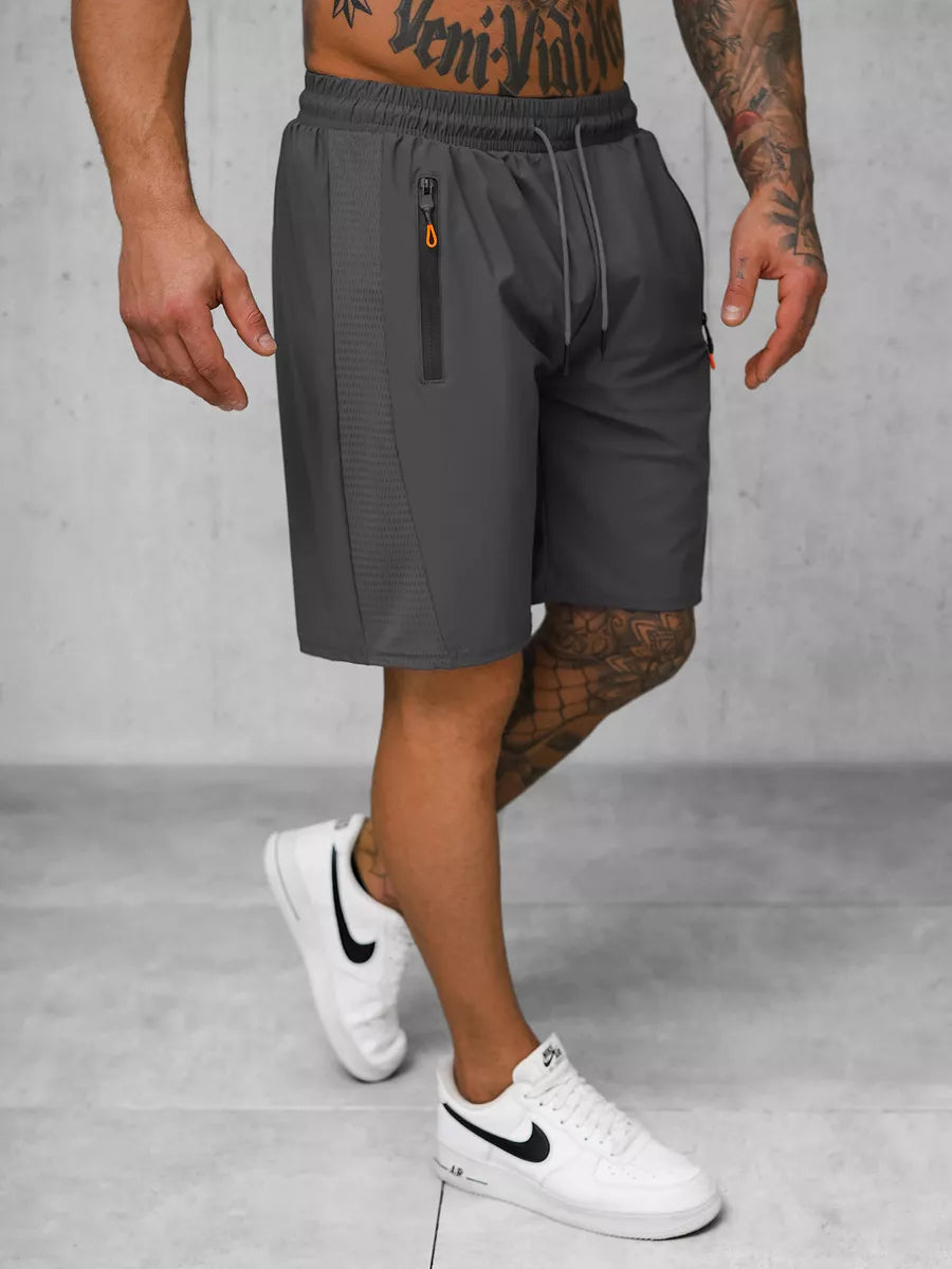 Men's grey sports shorts Angus