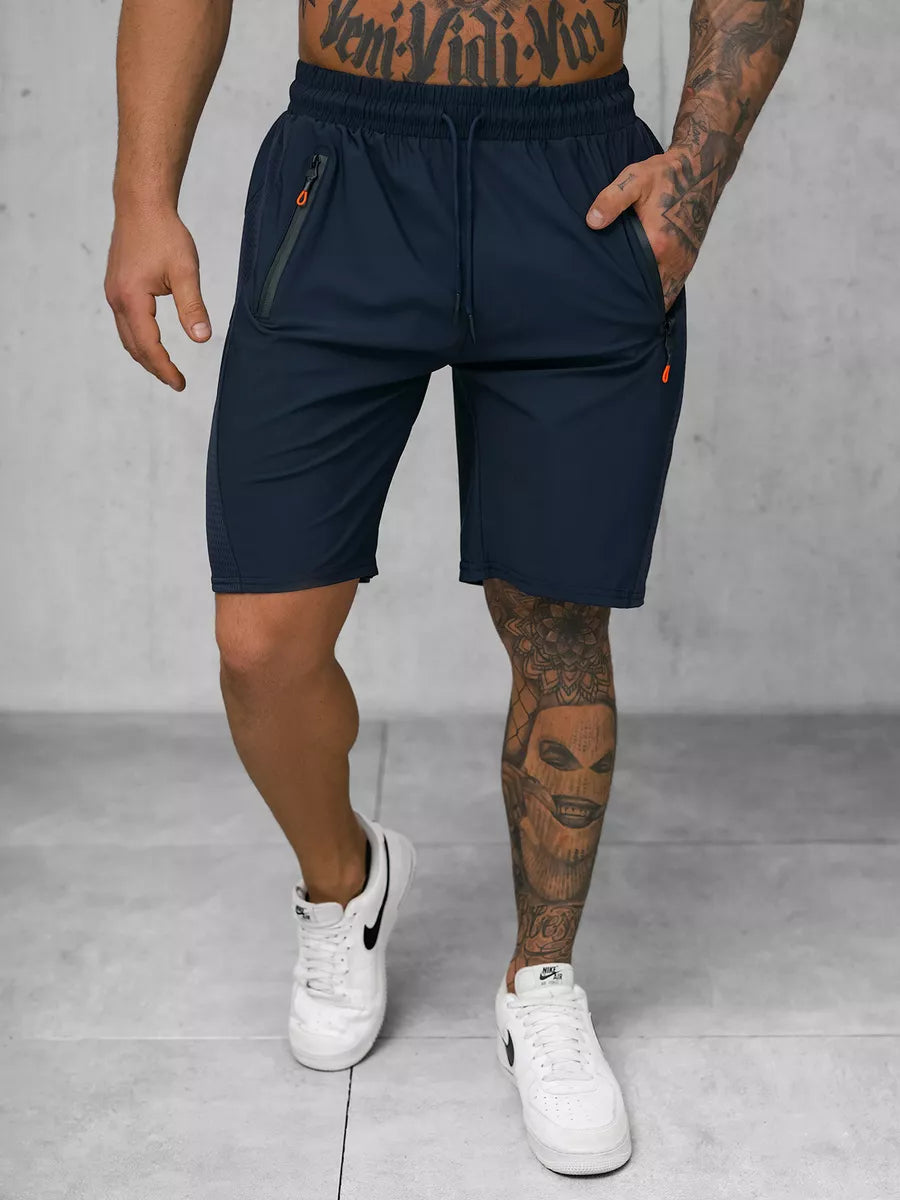 Men's navy blue sports shorts Angus