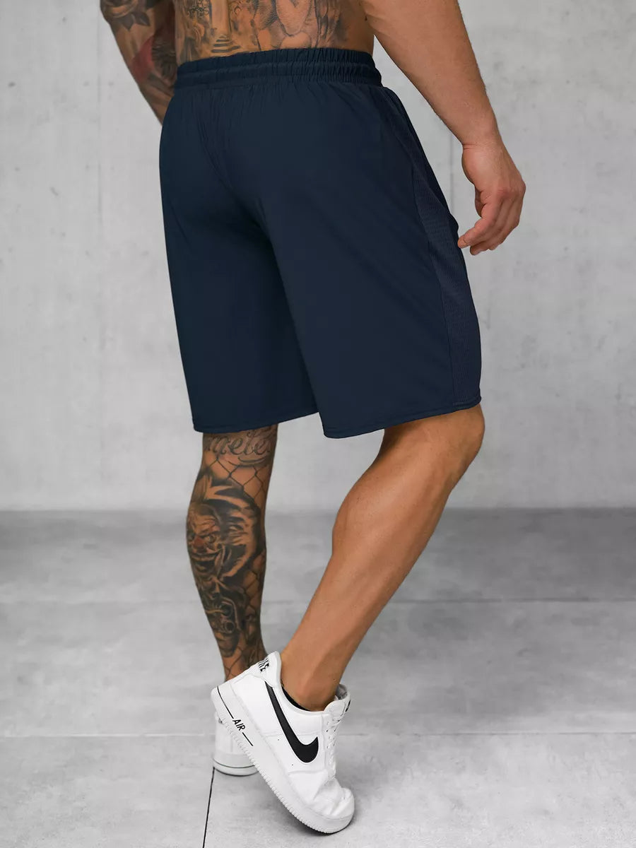 Men's navy blue sports shorts Angus